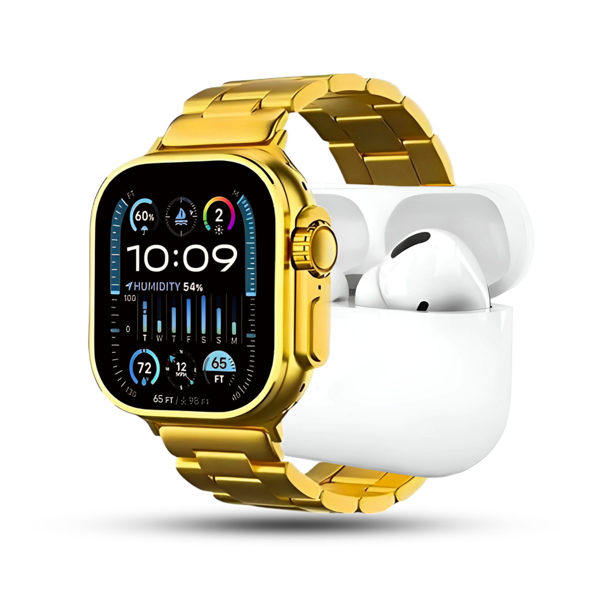 Ultra Watch i20 + Airpods Pro + 7 Straps + Jelly Case ESHARAB
