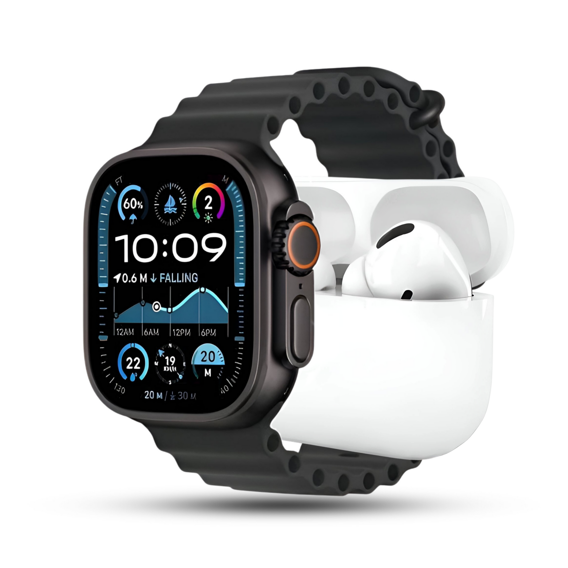 Ultra Watch i20 + Airpods Pro + 7 Straps + Jelly Case ESHARAB