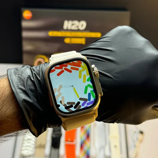 Long Battery H20 Ultra Smartwatch 10 In 1 + Free Airpods ESHARAB