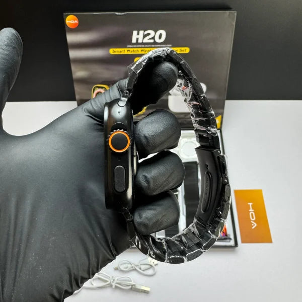 Long Battery H20 Ultra Smartwatch 10 In 1 + Free Airpods ESHARAB